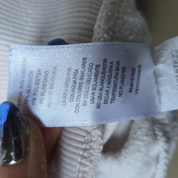 Eddie Bauer supersoft full zip  Cream chalk Hoodie Small S - Picture 10 of 12